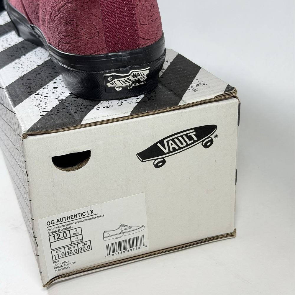Vans OG Authentic LX Size-12 Mens 'Velvet‎ Emboidery'[VN0A4BV99RH] - Picture 3 of 10